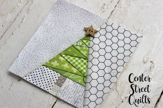 Geometric Christmas Tree Foundation Paper Piecing Quilt Block PDF Pattern - Instant Download