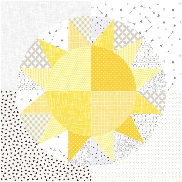 You Are My Sunshine Mini Quilt PDF Pattern - Instant Download