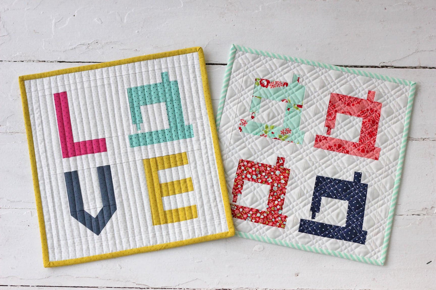 Sew in Love Mini Quilt PDF Pattern - Instant Download