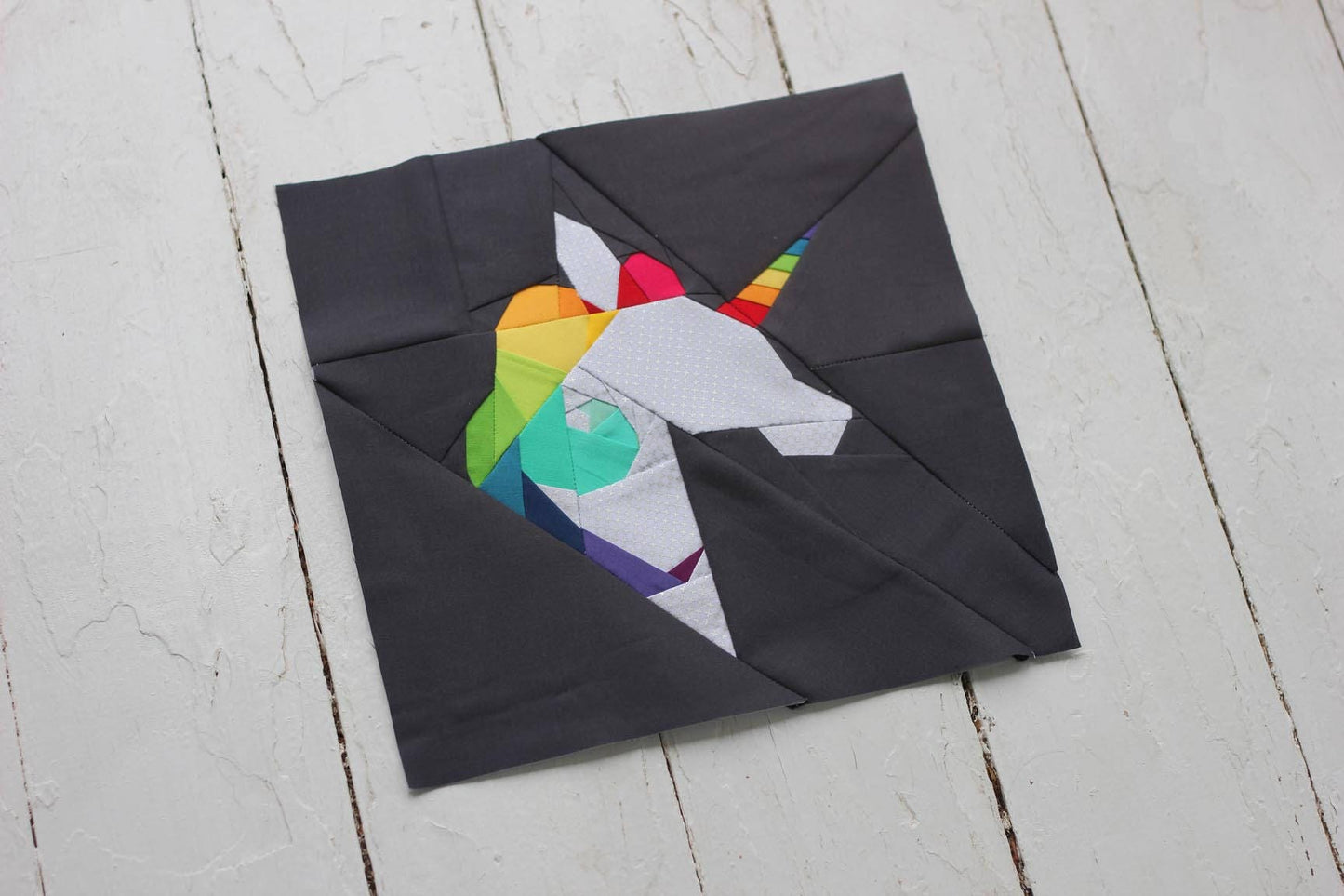Magical Unicorn Foundation Paper Piecing Quilt Block PDF Pattern - Instant Download