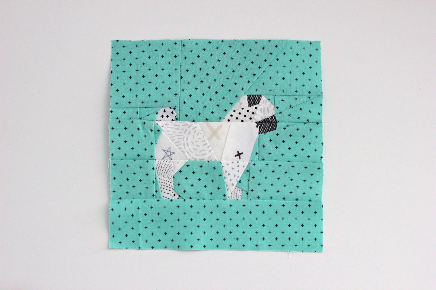 Mimi the Pug Foundation Paper Piecing Quilt Block PDF Pattern - Instant Download