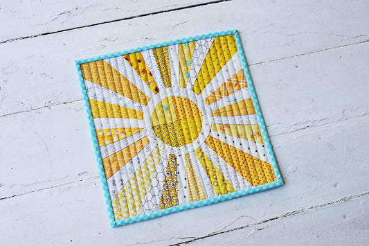 Sunny Days Mini Quilt PDF Pattern - Instant Download