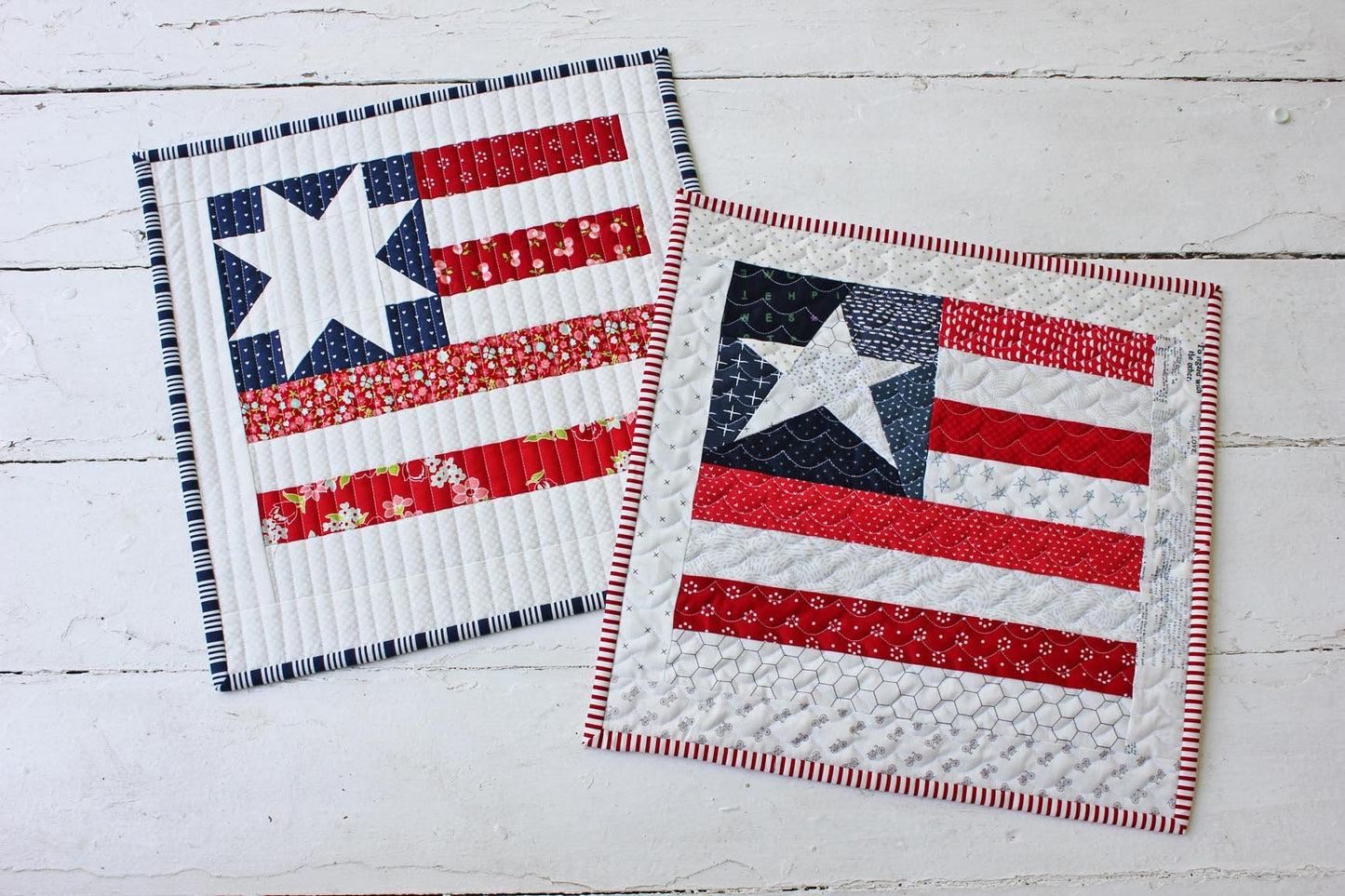 Star Spangled Mini Quilt PDF Pattern - Instant Download