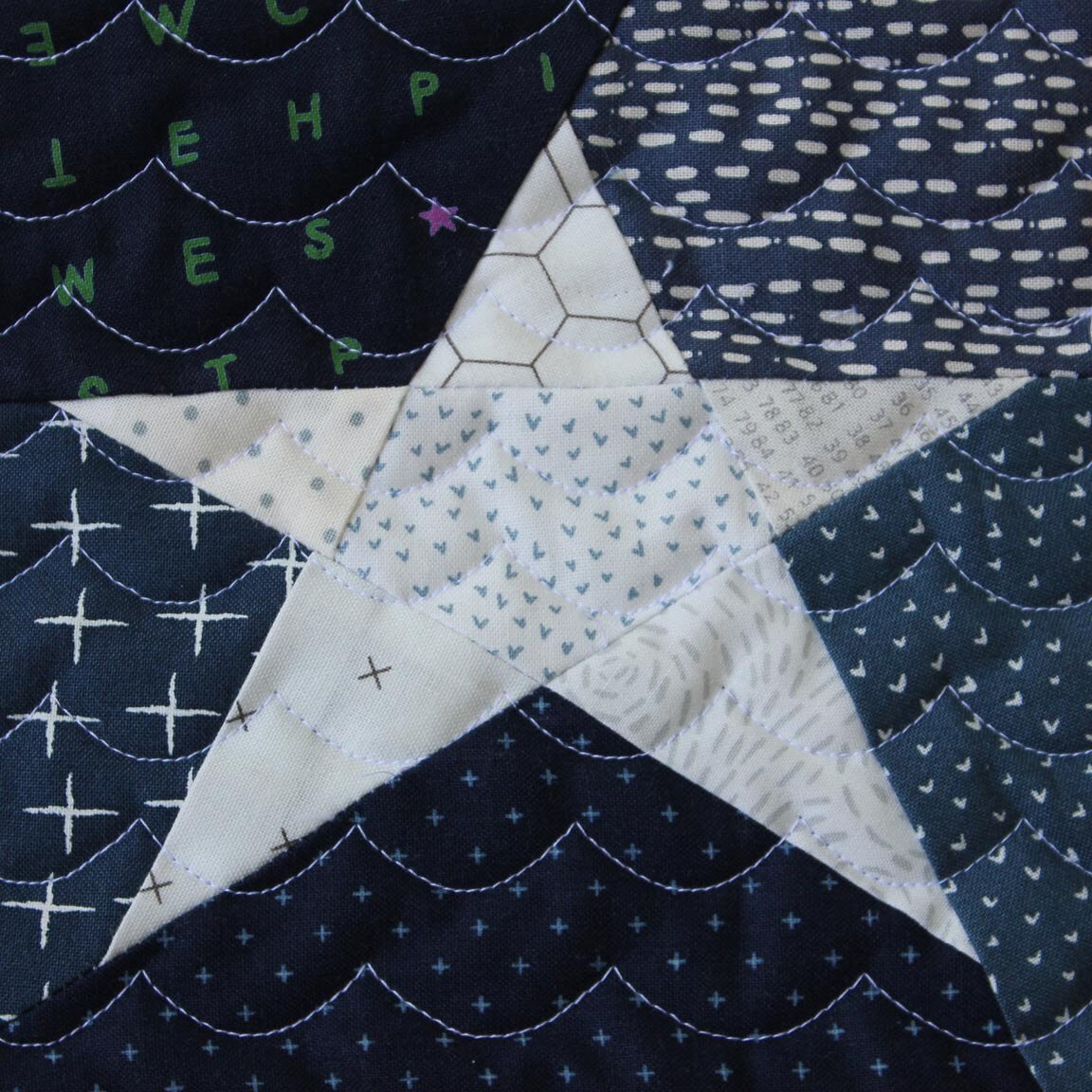 Tiny Star Foundation Paper Piecing Quilt Block PDF Pattern - Instant Download