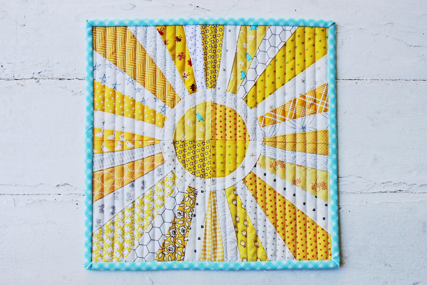 Sunny Days Mini Quilt PDF Pattern - Instant Download