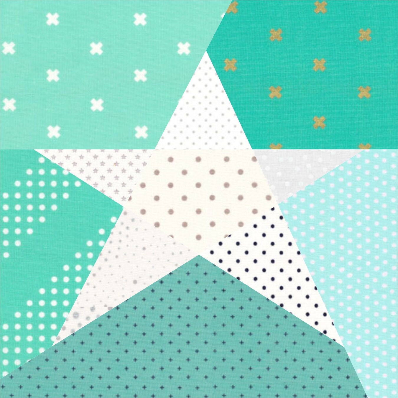 Tiny Star Foundation Paper Piecing Quilt Block PDF Pattern - Instant Download