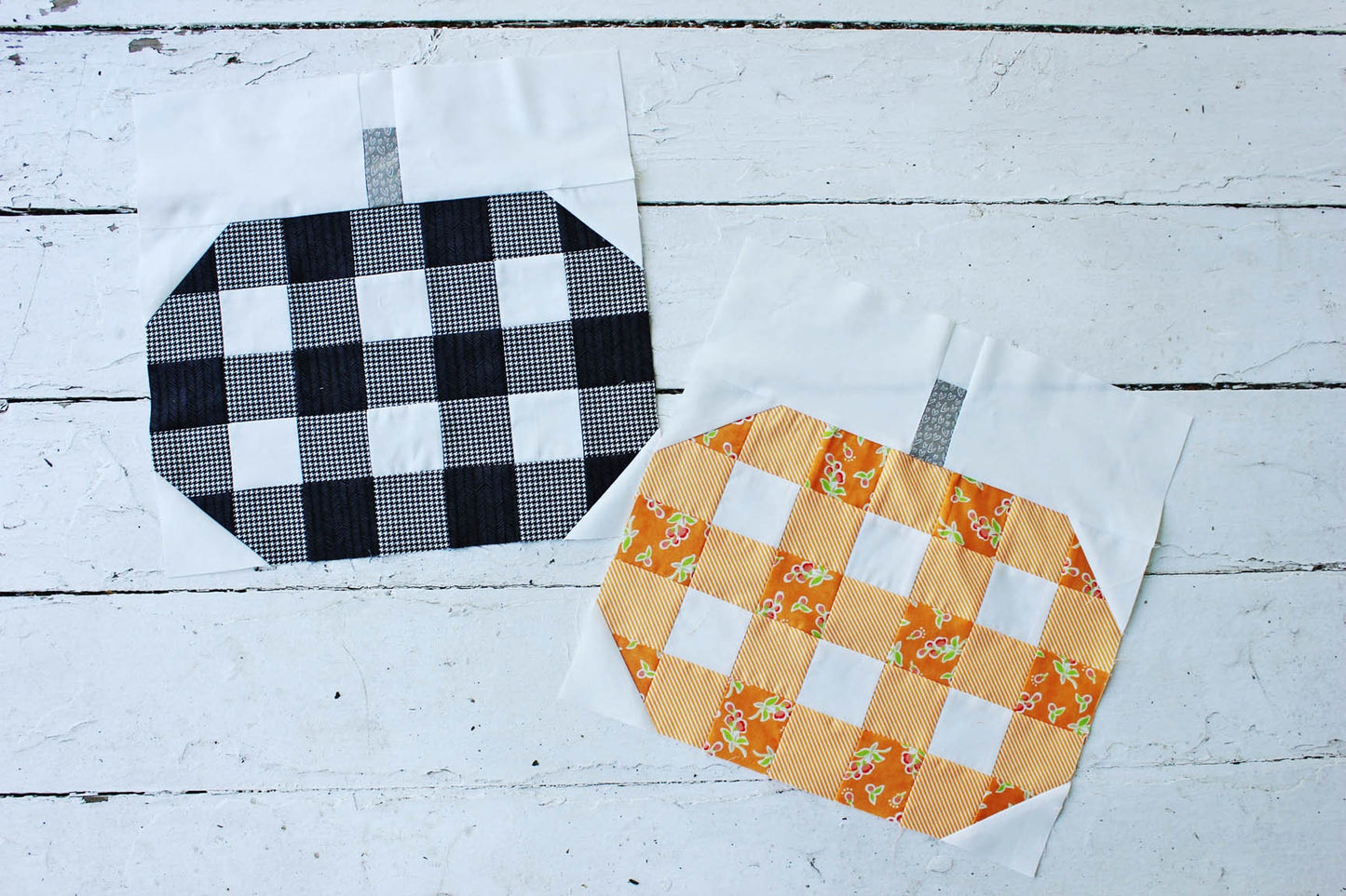 Plaid Pumpkins Quilt PDF Pattern - Instant Download