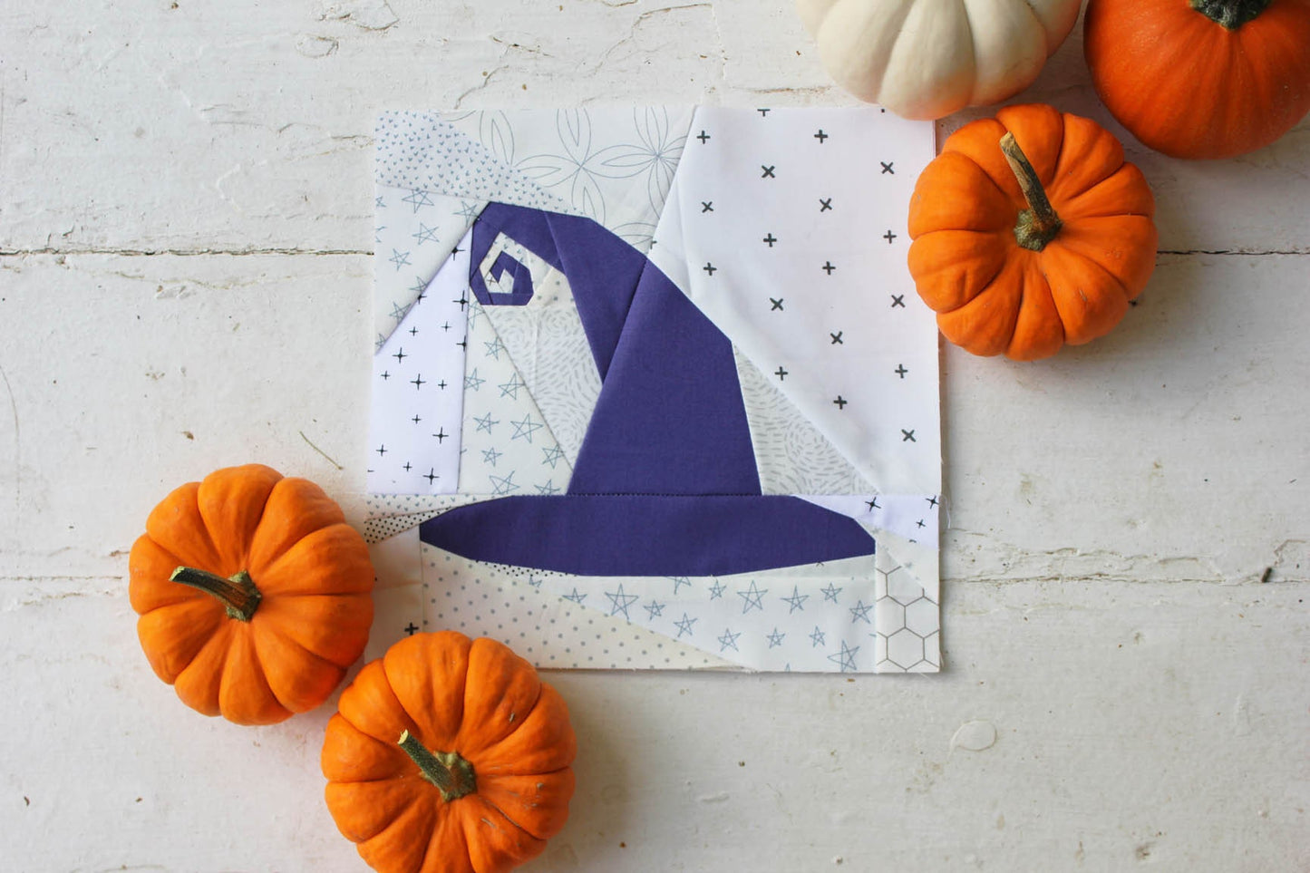 Witch's Hat Foundation Paper Piecing Quilt Block PDF Pattern - Instant Download