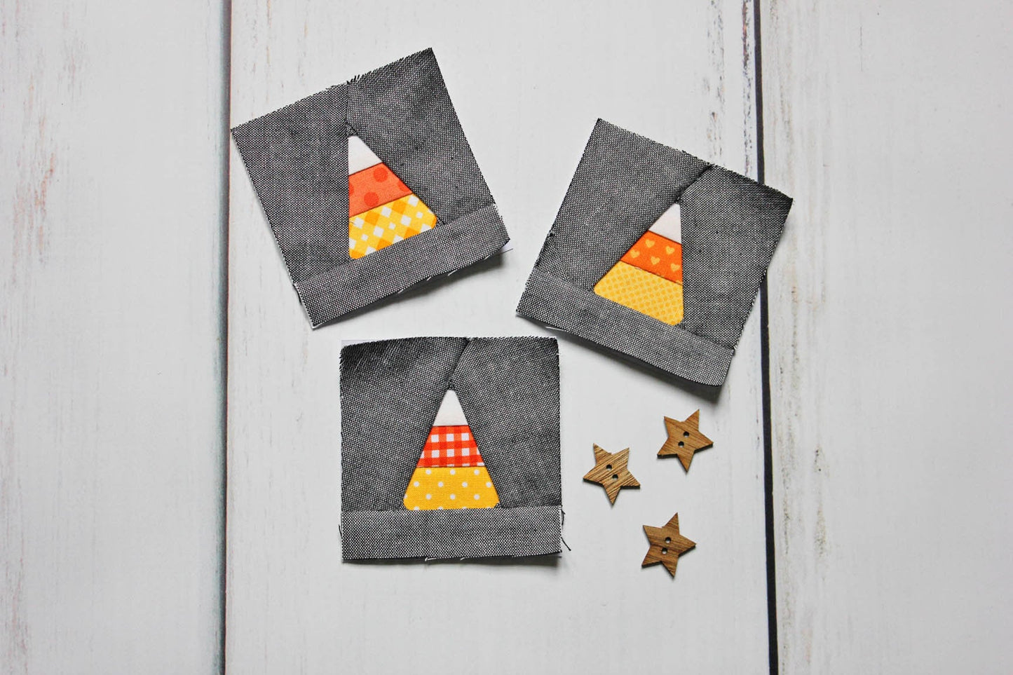 Candy Corn Foundation Paper Pieced Quilt Block PDF Pattern - Instant Download