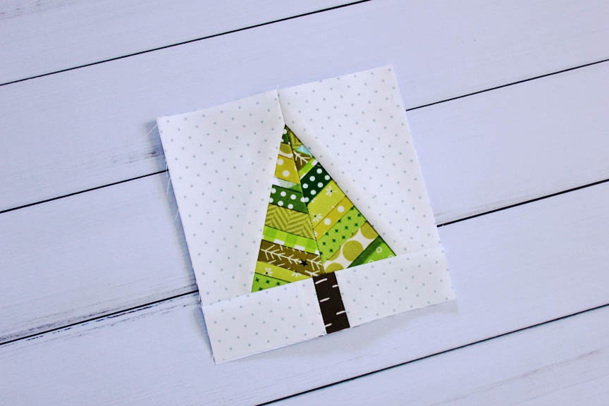 Herringbone Tree Foundation Paper Pieced Quilt Block PDF Pattern - Instant Download
