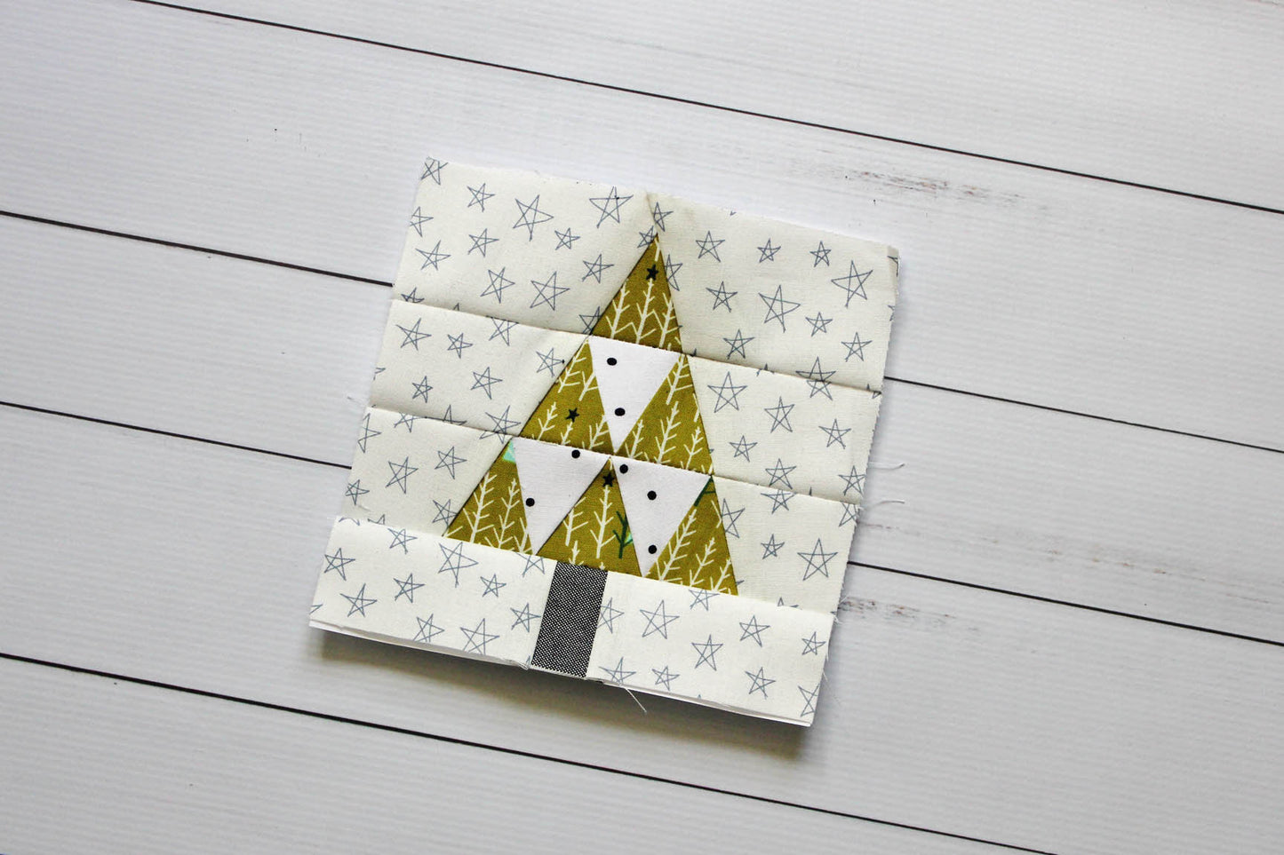 Mod Tree Foundation Paper Piecing Quilt Block PDF Pattern - Instant Download