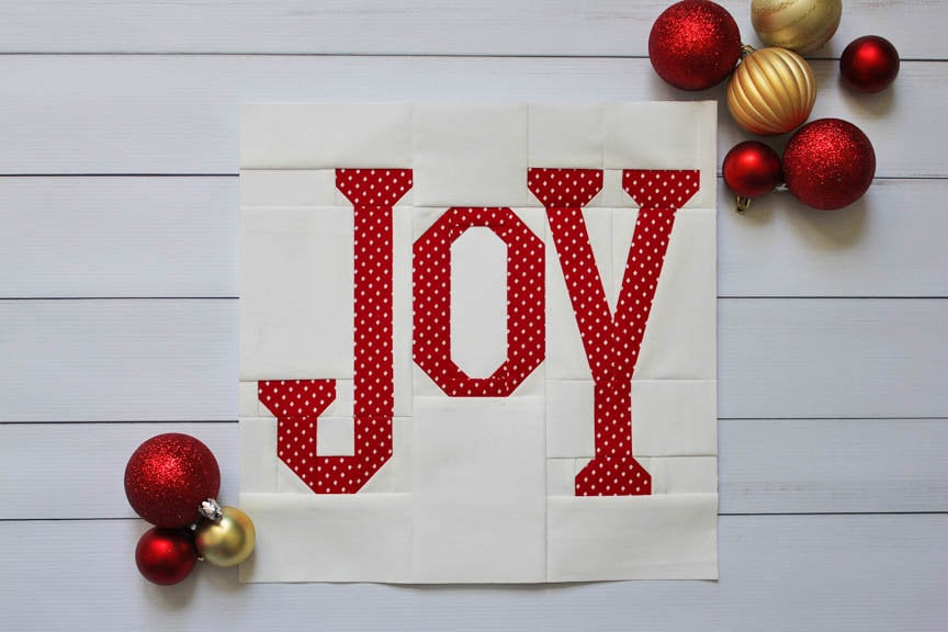 JOY Foundation Paper Piecing Quilt Block PDF Pattern - Instant Download