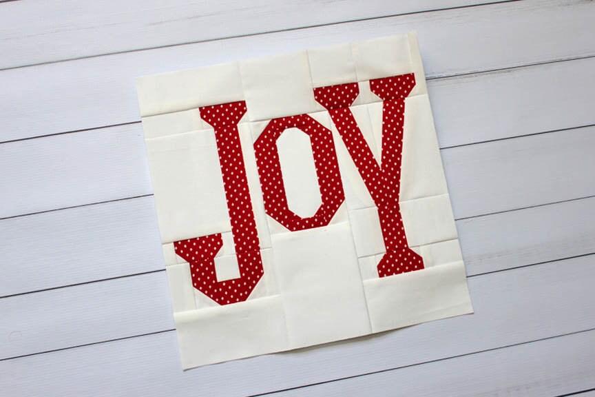 JOY Foundation Paper Piecing Quilt Block PDF Pattern - Instant Download