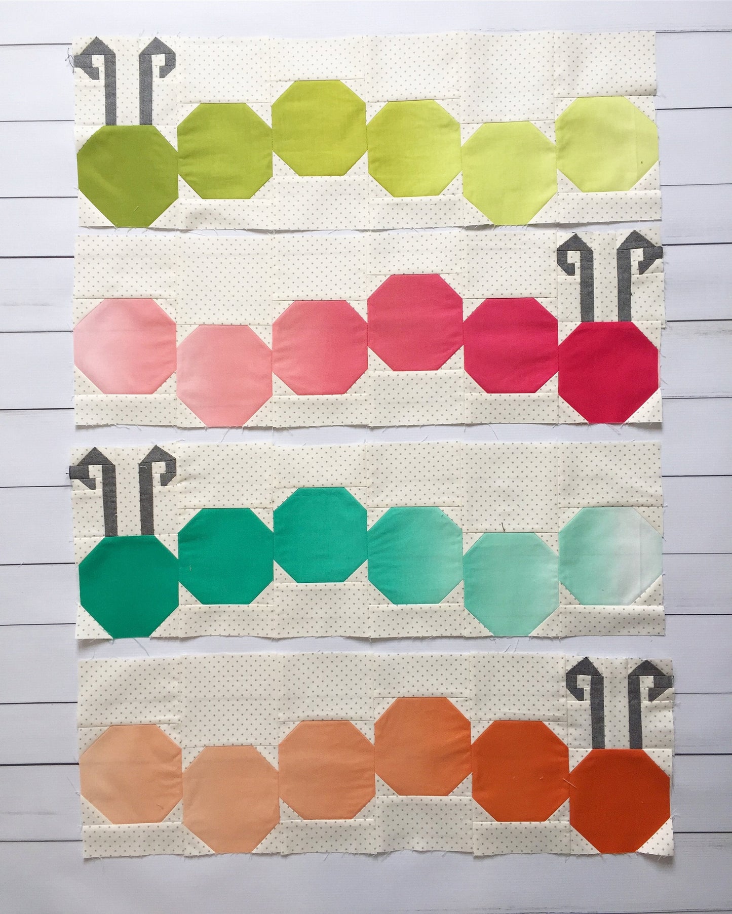 Caterpillar Quilt PDF Pattern - Instant Download