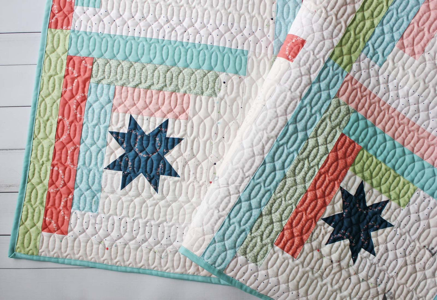 Star Cabins Quilt PDF Pattern - Instant Download