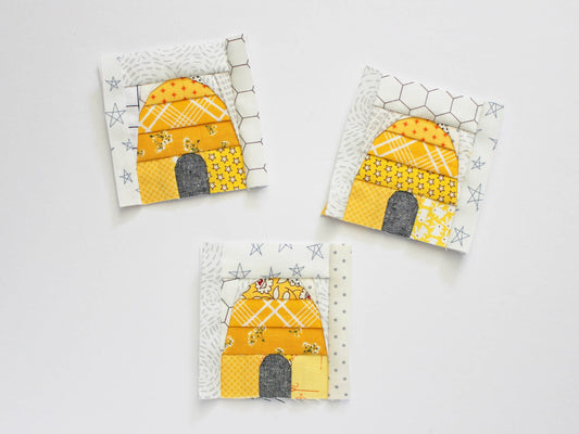 Beehive Foundation Paper Pieced Quilt Block PDF Pattern - Instant Download