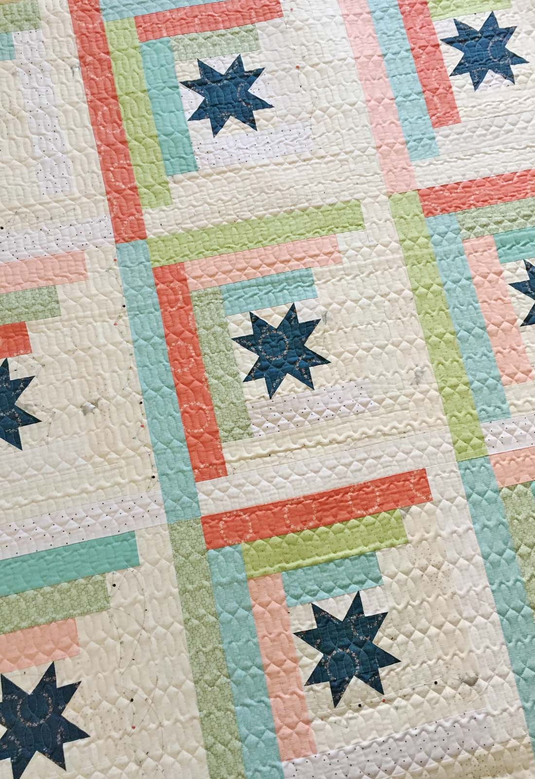 Star Cabins Quilt PDF Pattern - Instant Download