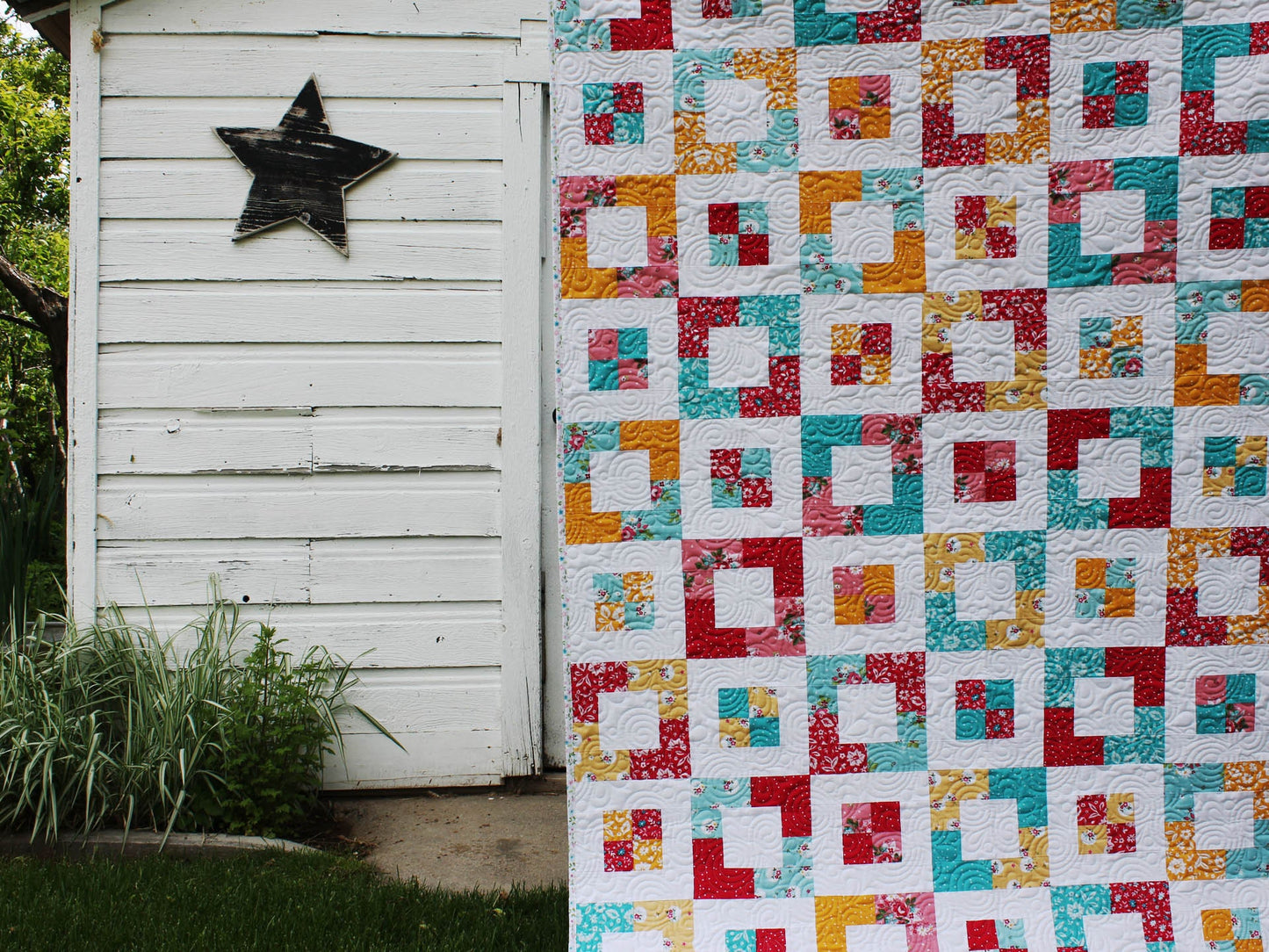 Market Square Quilt PDF Pattern - Instant Download