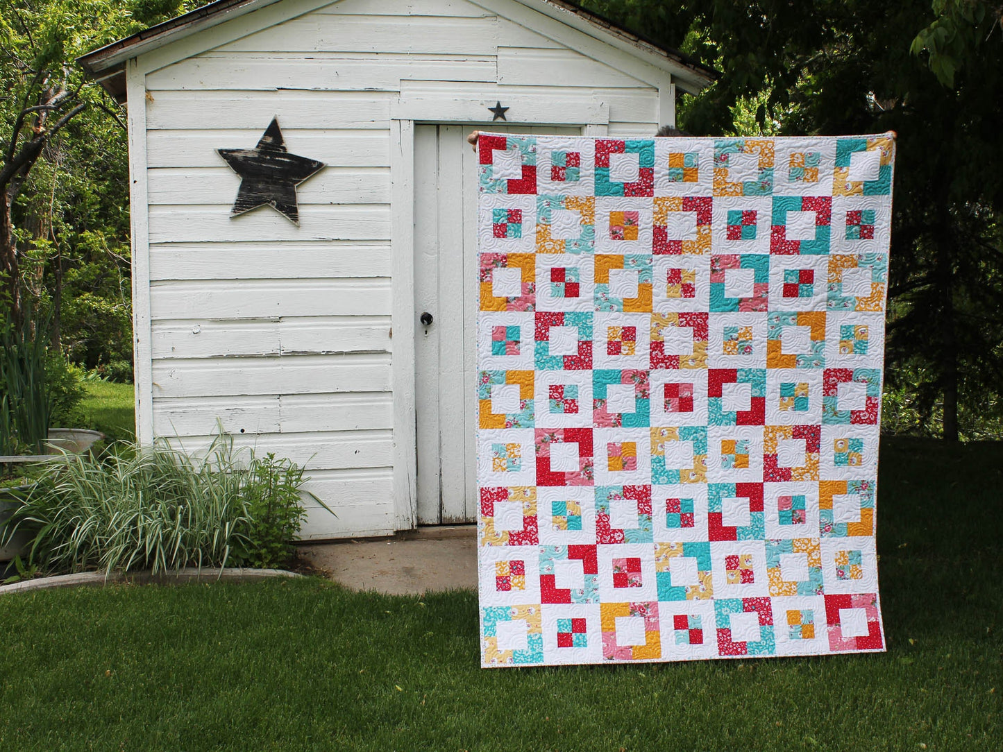 Market Square Quilt PDF Pattern - Instant Download