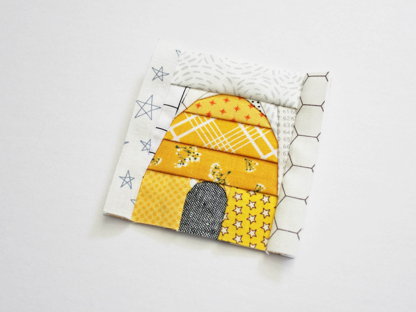 Beehive Foundation Paper Pieced Quilt Block PDF Pattern - Instant Download