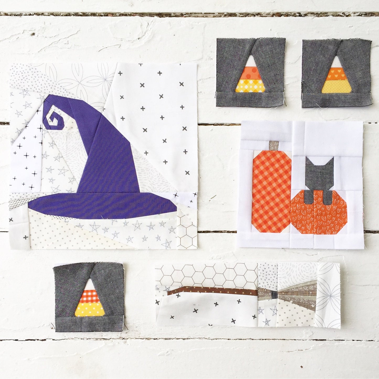 Witch's Broom Foundation Paper Piecing Quilt Block PDF Pattern - Instant Download