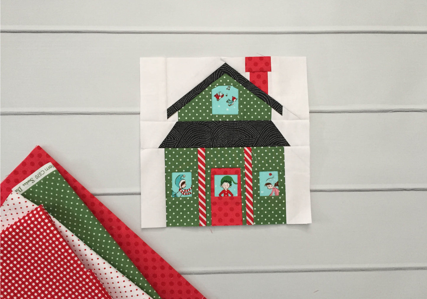 Farmhouse Foundation Paper Piecing Quilt Block PDF Pattern - Instant Download