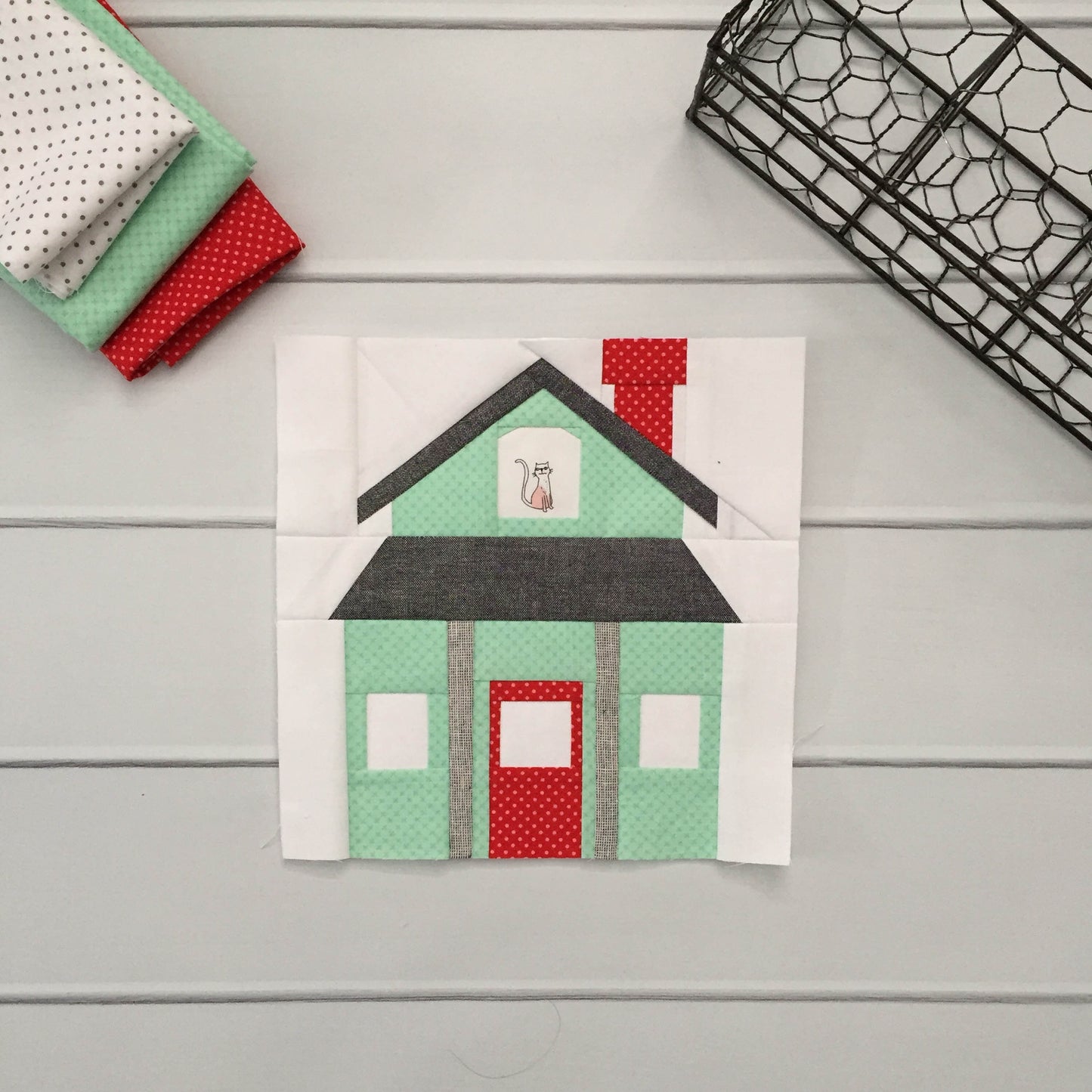 Farmhouse Foundation Paper Piecing Quilt Block PDF Pattern - Instant Download