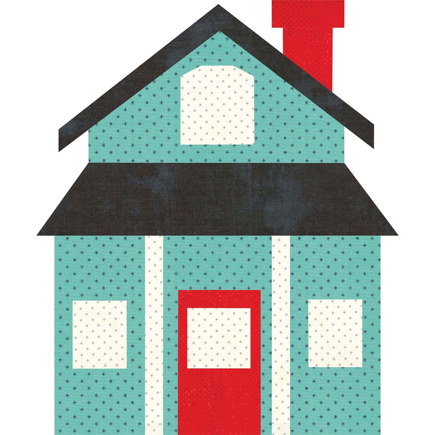 Farmhouse Foundation Paper Piecing Quilt Block PDF Pattern - Instant Download