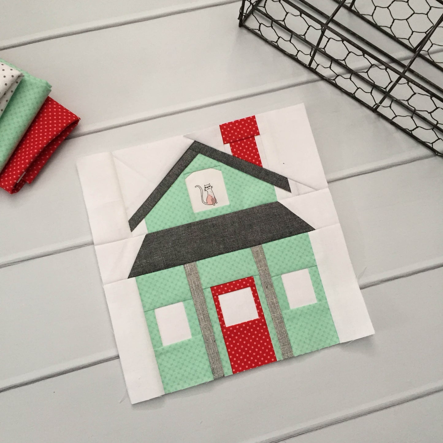 Farmhouse Foundation Paper Piecing Quilt Block PDF Pattern - Instant Download