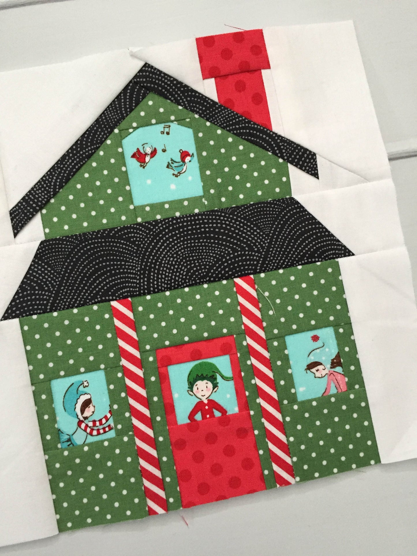 Farmhouse Foundation Paper Piecing Quilt Block PDF Pattern - Instant Download