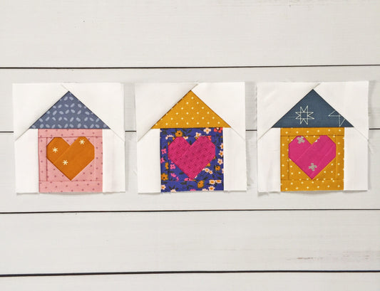 Home Sweet Home Foundation Paper Piecing Quilt Block PDF Pattern - Instant Download