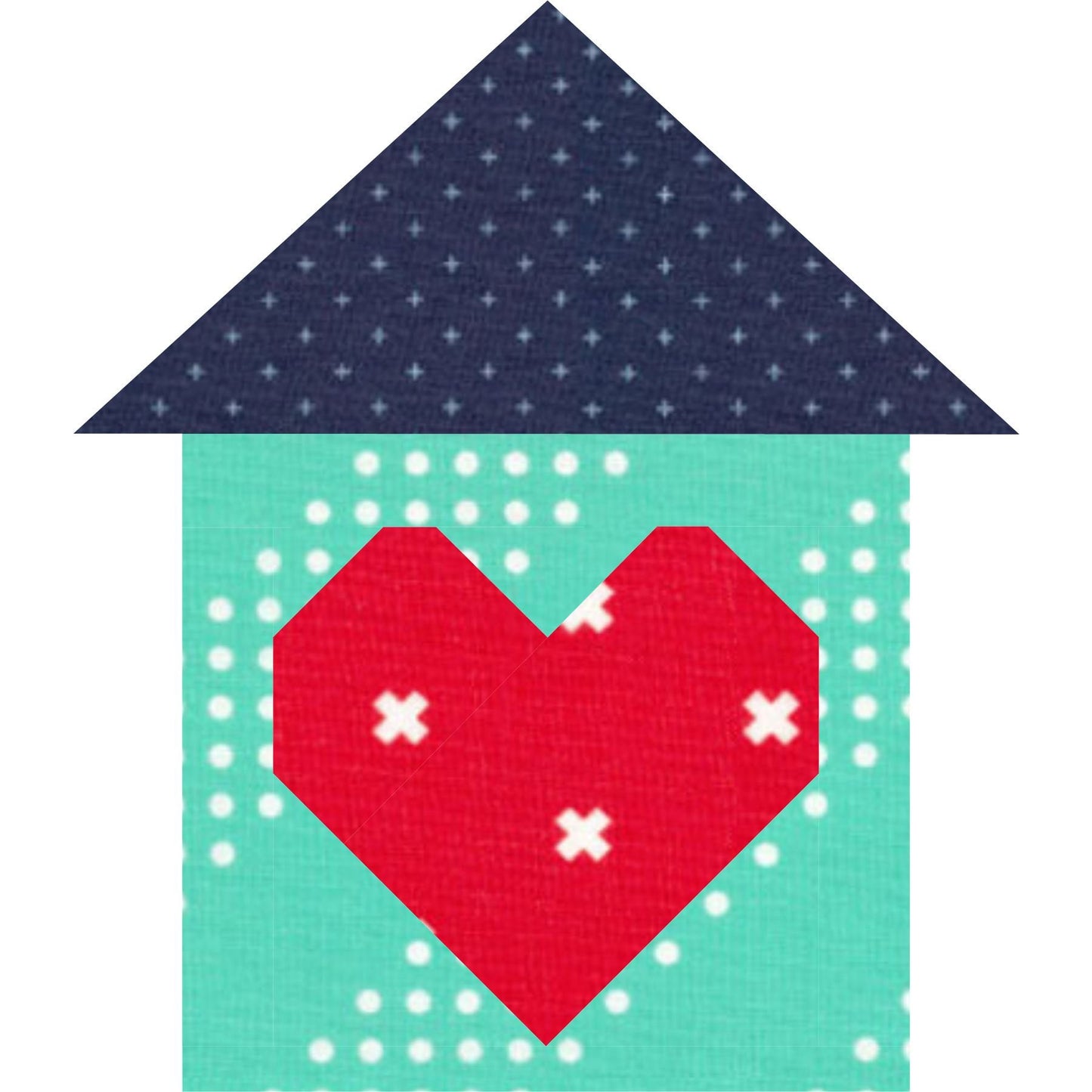 Home Sweet Home Foundation Paper Piecing Quilt Block PDF Pattern - Instant Download