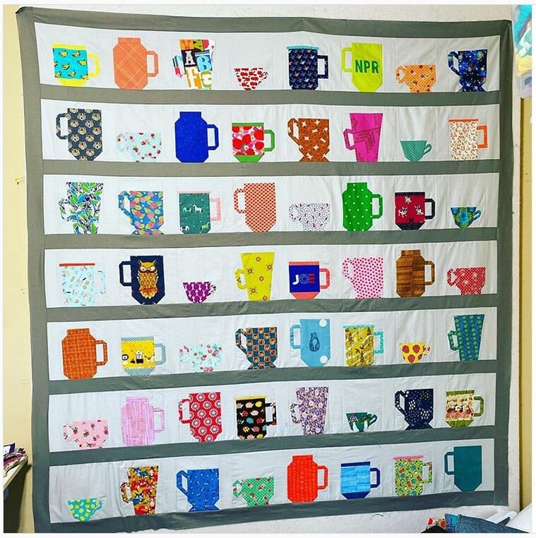 Mugs Quilt PDF Pattern - Instant Download