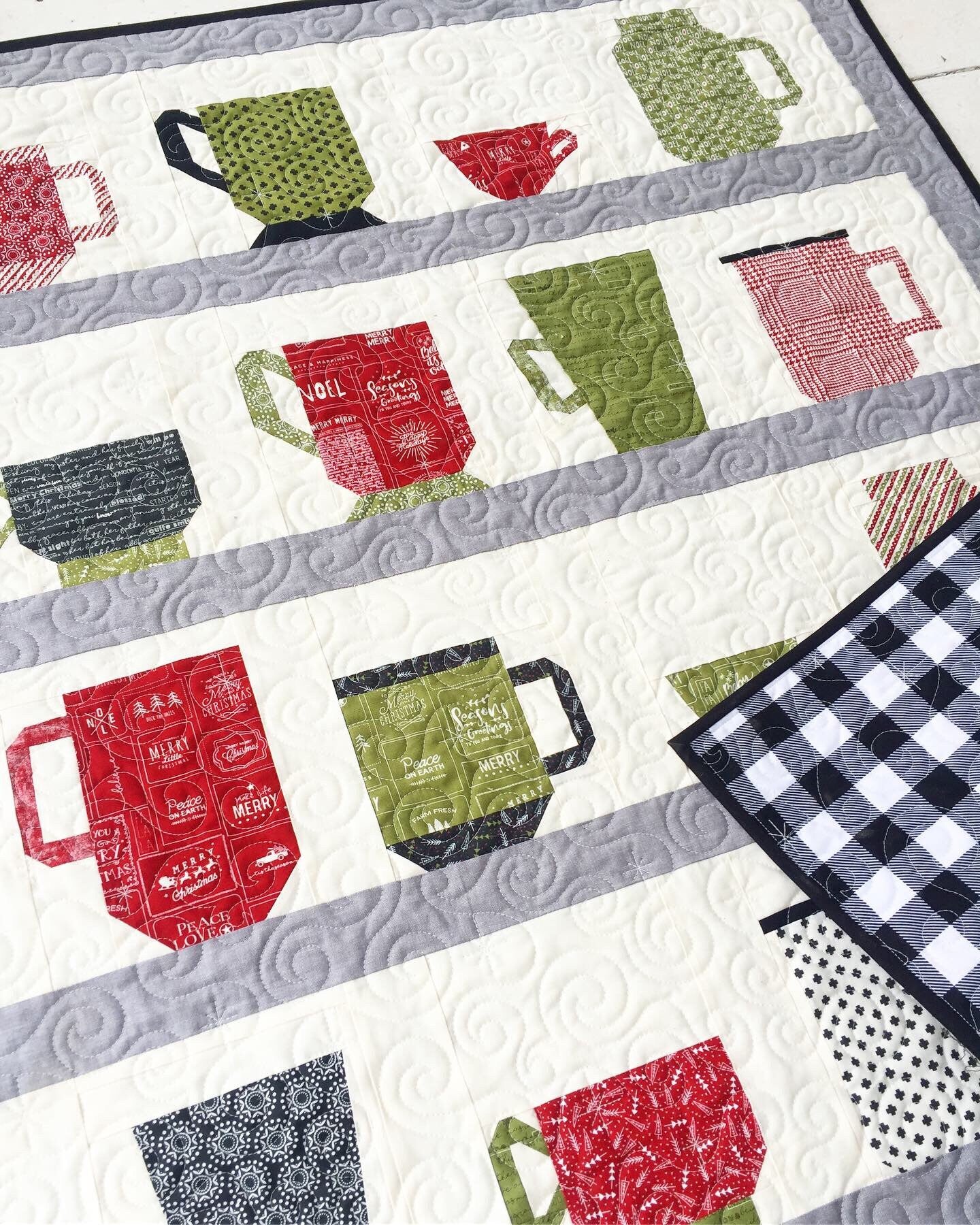 Mugs Quilt PDF Pattern - Instant Download