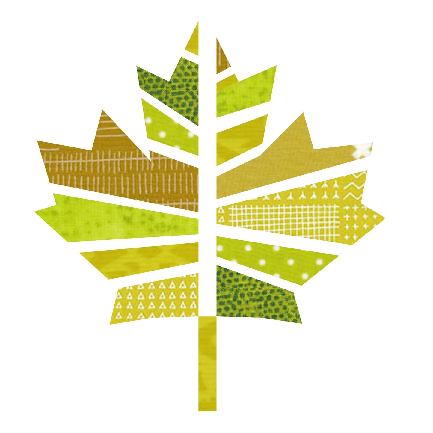 Maple Leaf Foundation Paper Piecing Quilt Block PDF Pattern - Instant Download