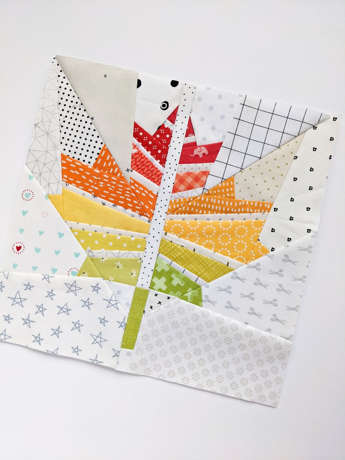Maple Leaf Foundation Paper Piecing Quilt Block PDF Pattern - Instant Download