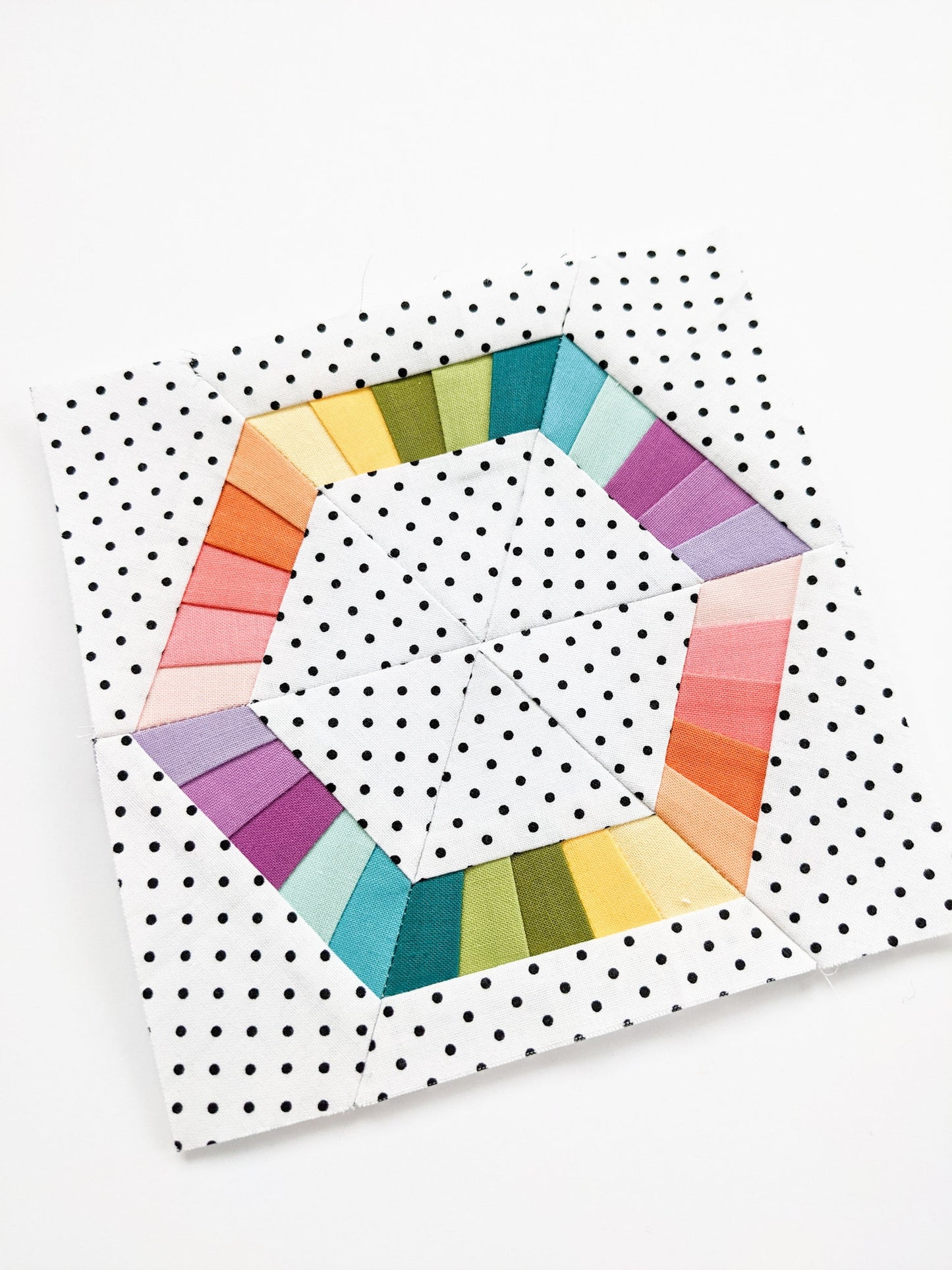 Geo Hexie Foundation Paper Piecing Quilt Block PDF Pattern - Instant Download