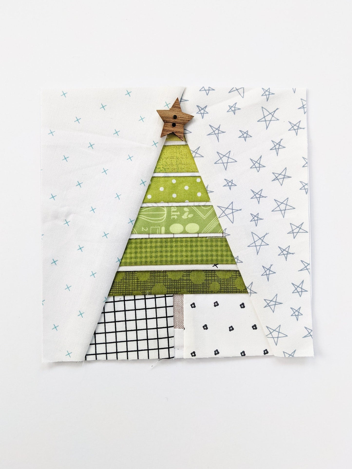 Garland Trees Foundation Paper Piecing Quilt Block PDF Pattern - Instant Download