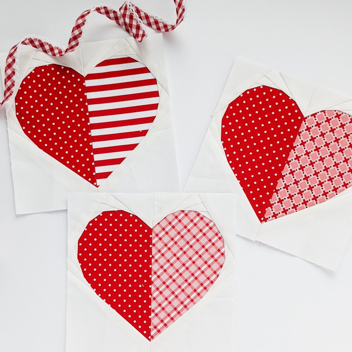 Classic Heart Foundation Paper Piecing Quilt Block PDF Pattern - Instant Download