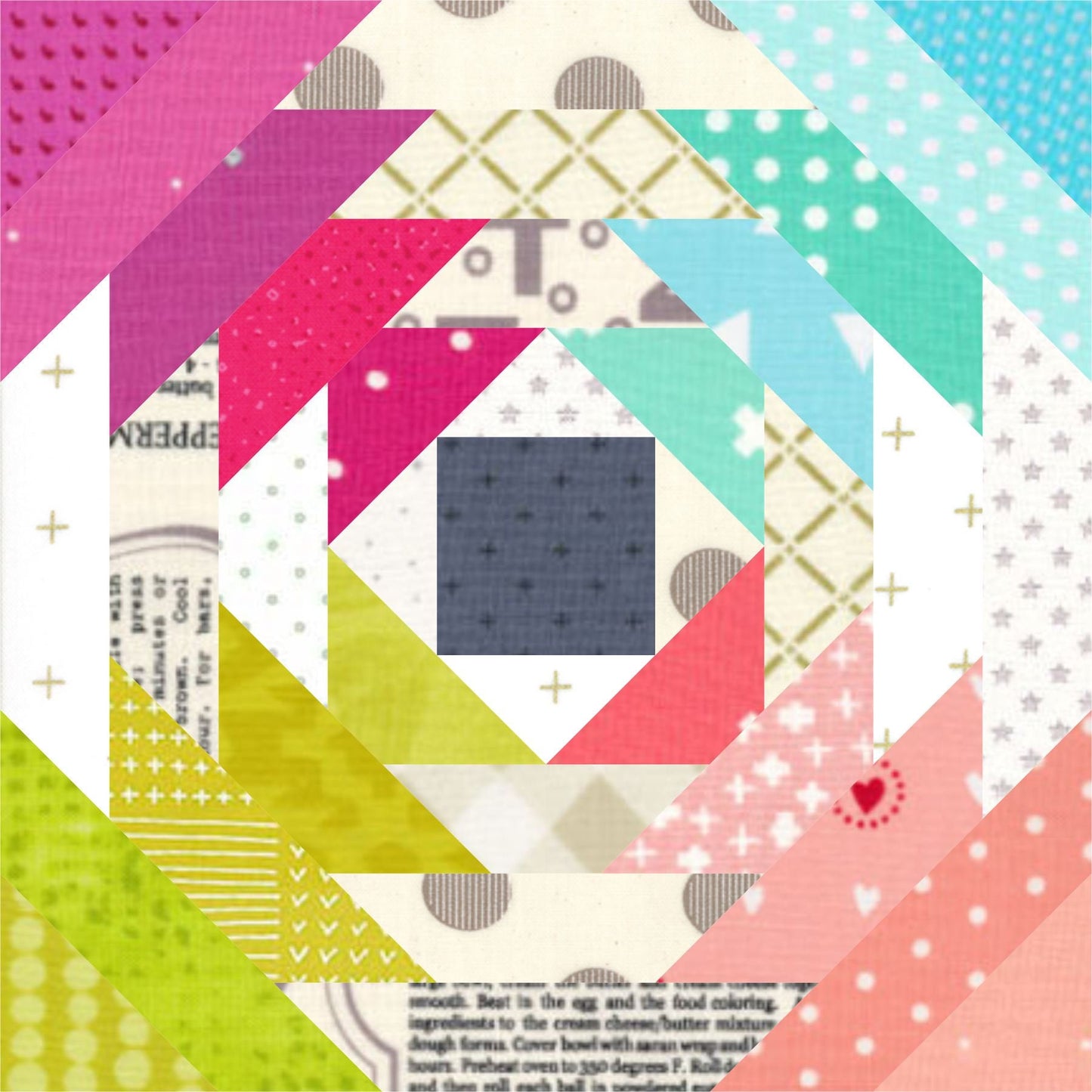 Tiny Pineapple Foundation Paper Piecing Quilt Block PDF Pattern - Instant Download
