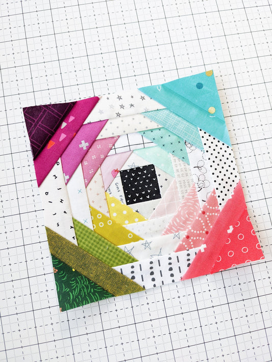 Tiny Pineapple Foundation Paper Piecing Quilt Block PDF Pattern - Instant Download