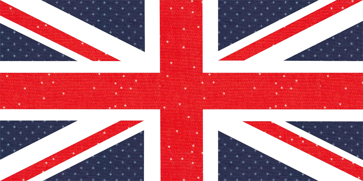 Union Jack Foundation Paper Piecing Quilt Block PDF Pattern - Instant Download