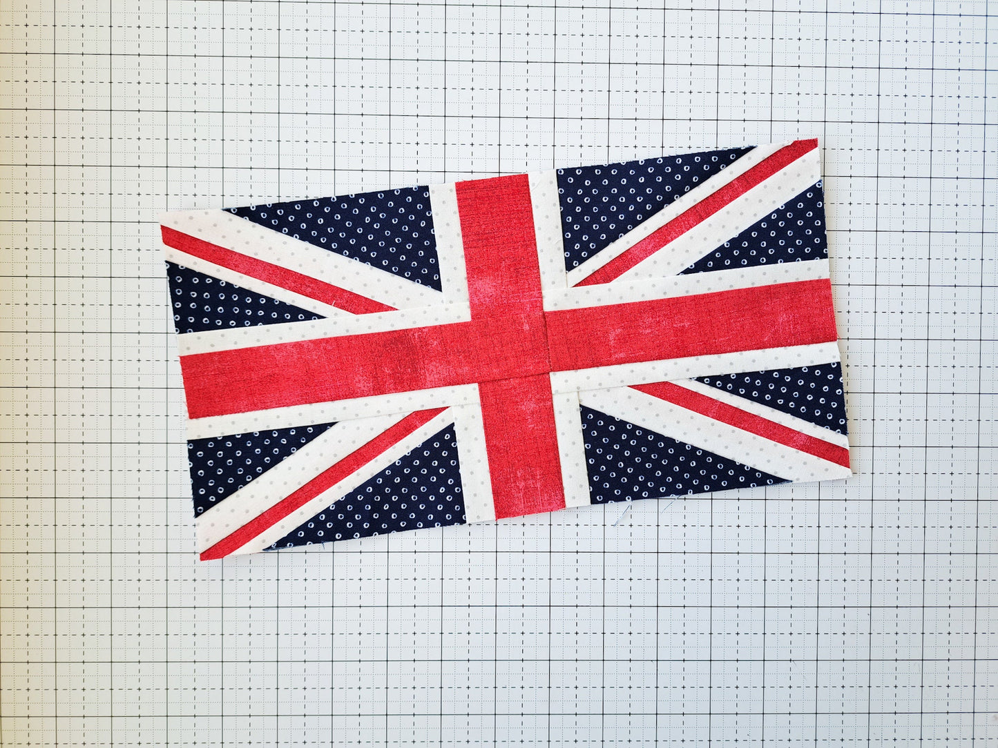 Union Jack Foundation Paper Piecing Quilt Block PDF Pattern - Instant Download