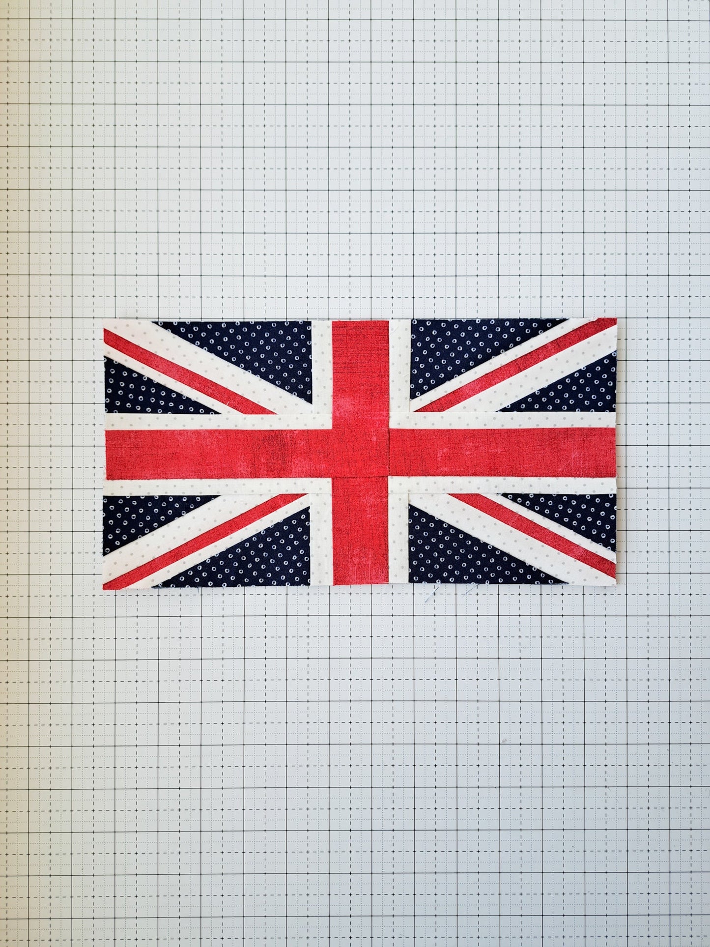Union Jack Foundation Paper Piecing Quilt Block PDF Pattern - Instant Download