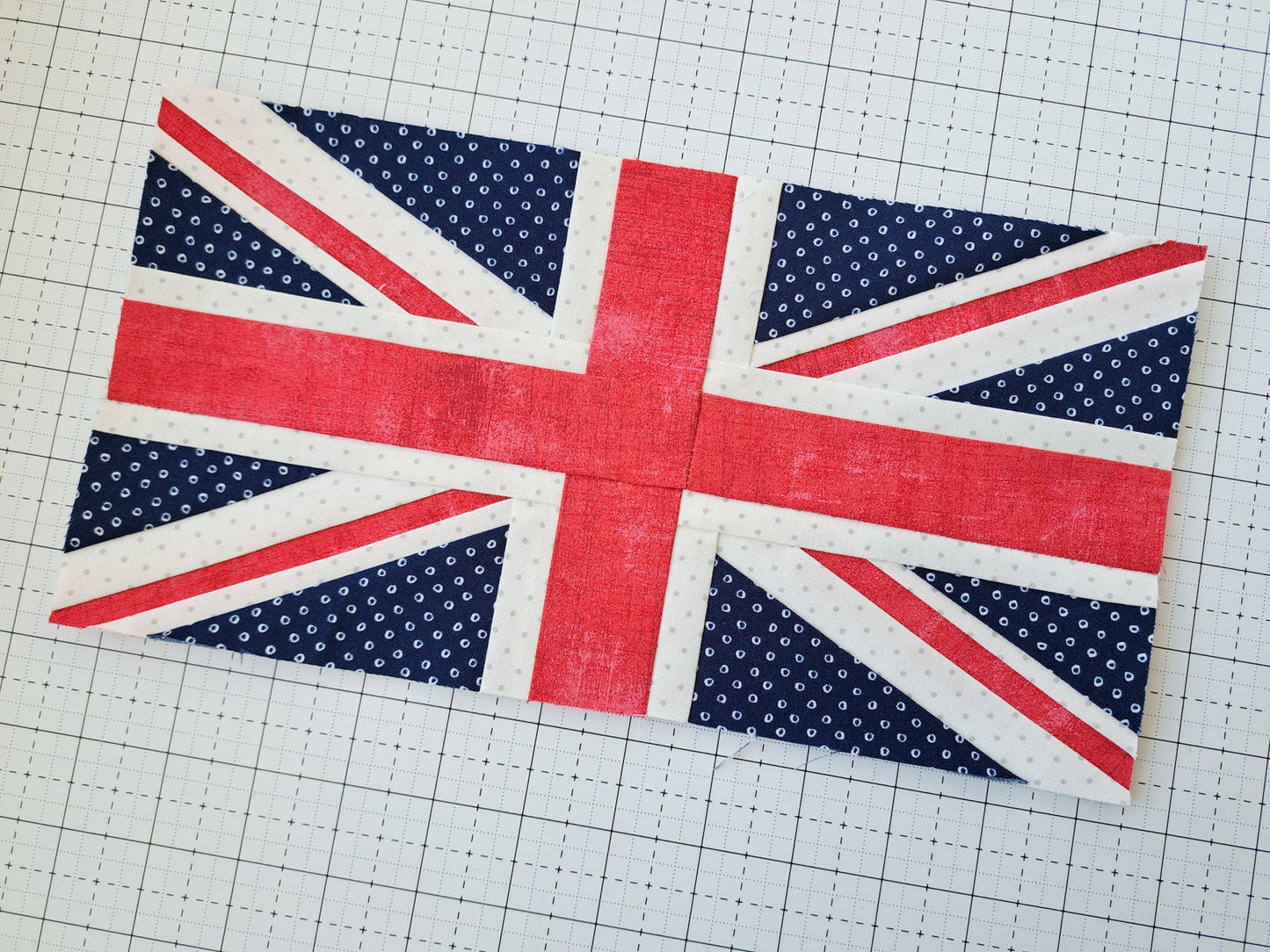 Union Jack Foundation Paper Piecing Quilt Block PDF Pattern - Instant Download