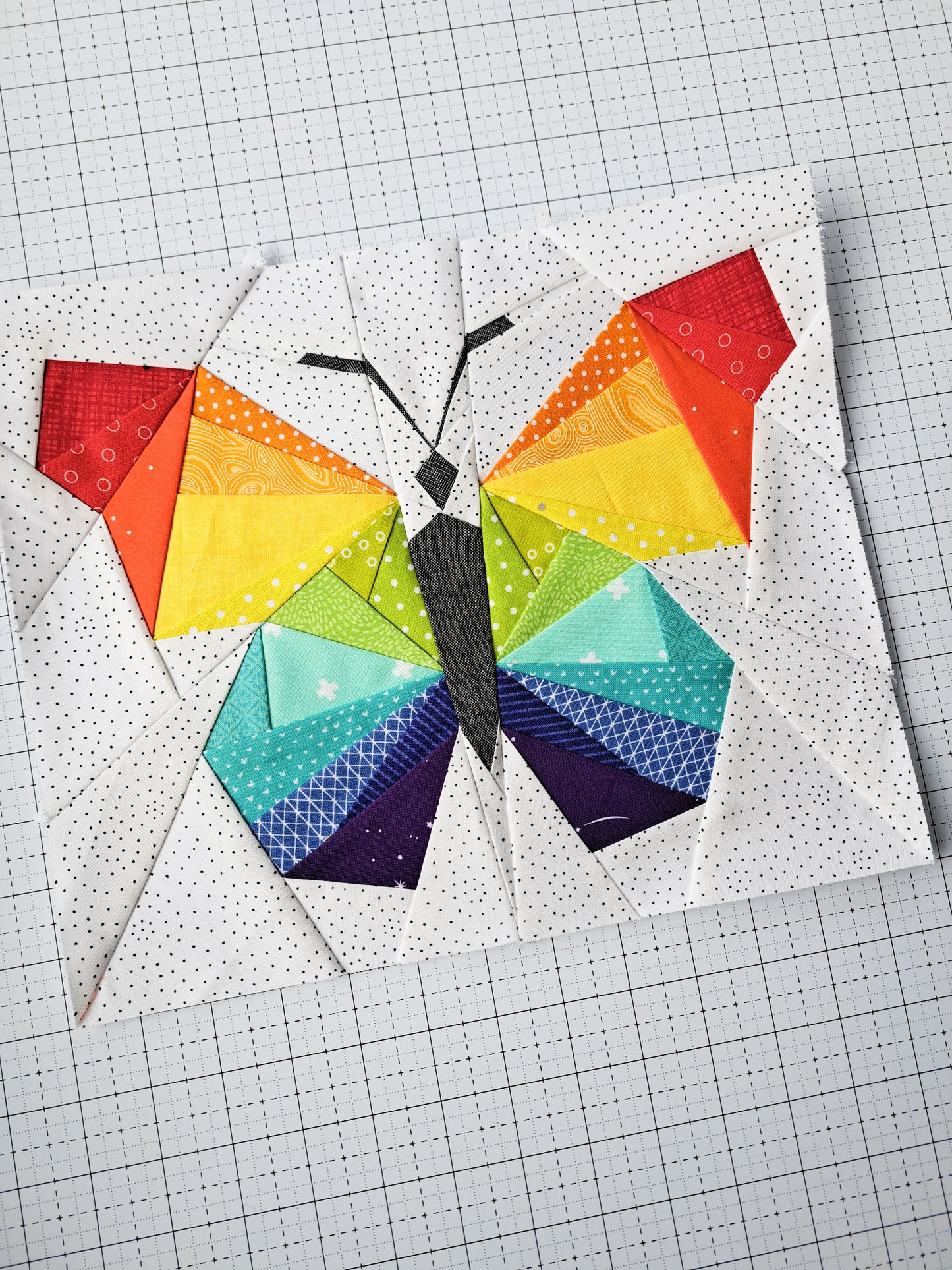 Butterfly Foundation Paper Piecing Quilt Block PDF Pattern -  Instant Download