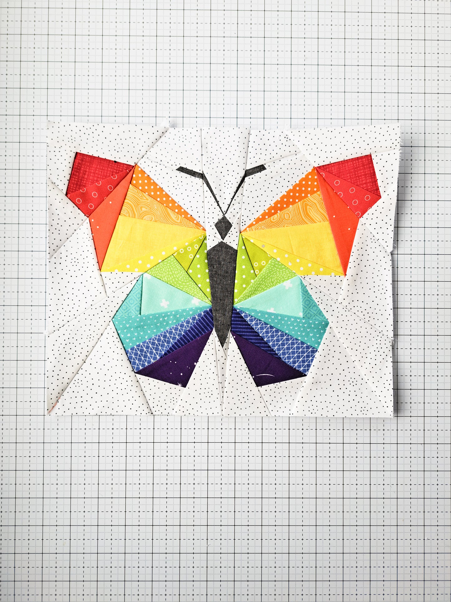 Butterfly Foundation Paper Piecing Quilt Block PDF Pattern -  Instant Download