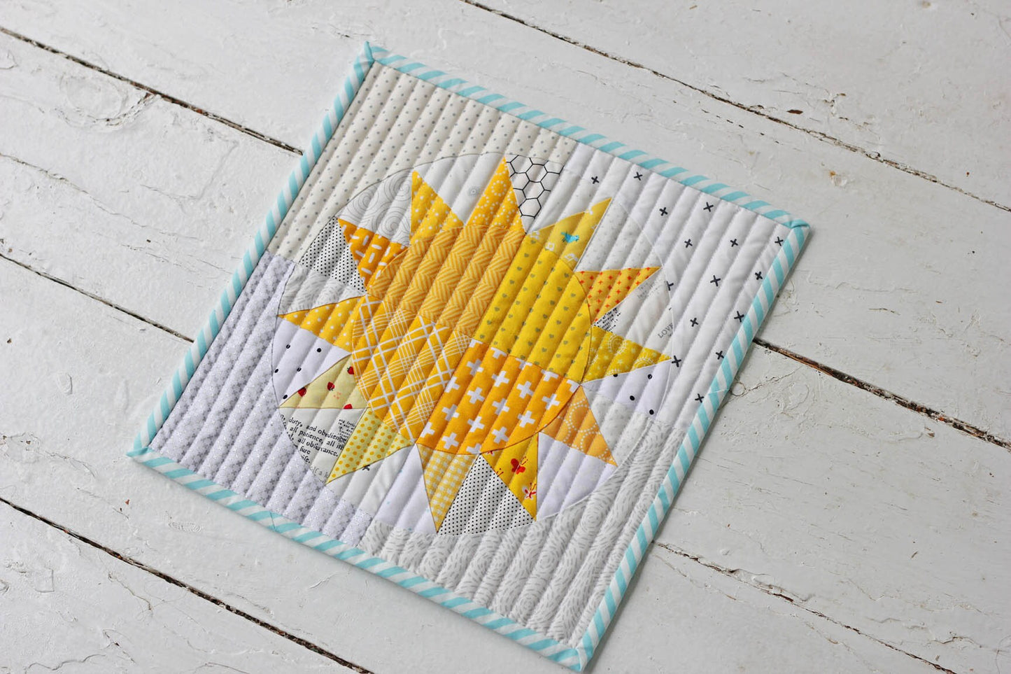 You Are My Sunshine Mini Quilt PDF Pattern - Instant Download