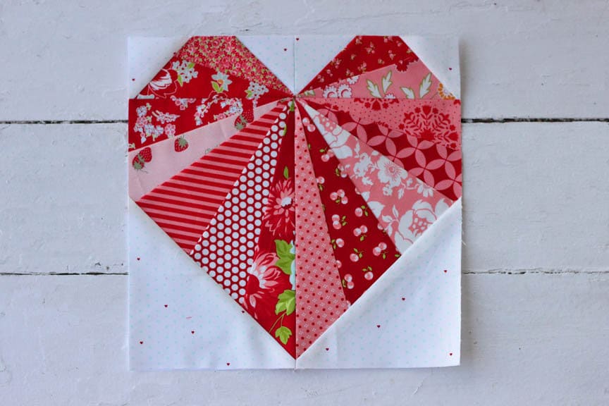 Spread the Love Foundation Paper Piecing Quilt Block PDF Pattern - Instant Download