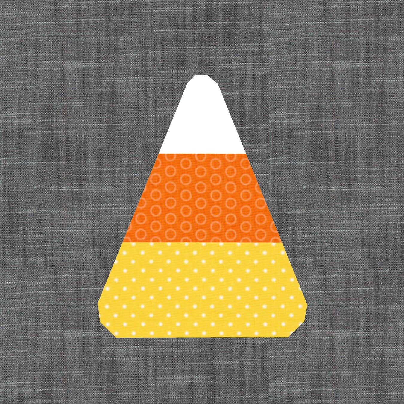 Candy Corn Foundation Paper Pieced Quilt Block PDF Pattern - Instant Download